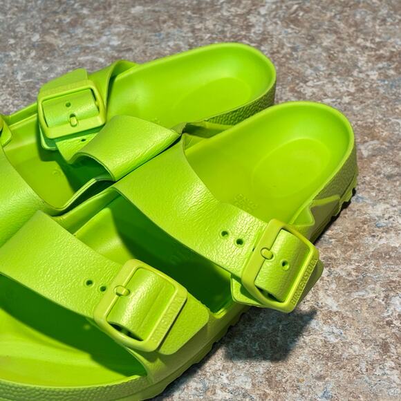 Birkenstock Arizona Essentials Green EVA Slip On Slide Sandals Size 39 - Picture 4 of 12
